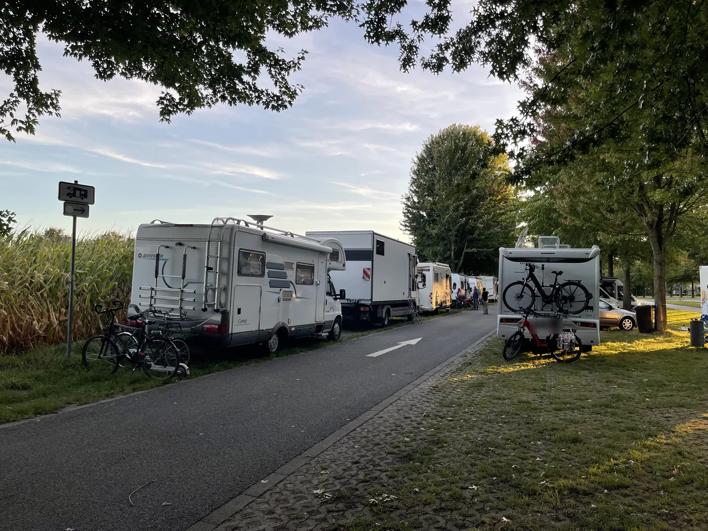 Stellplatz in Rheine: sechs Plätze neben dem Zoo